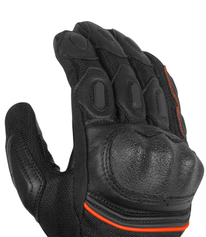 RYNOX TORNADO PRO 3 GLOVES – BLACK / ORANGE
