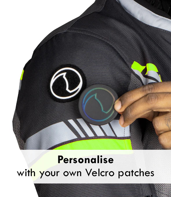 YNOX AIR GT 4 JACKET - GREY HI-VIZ GREEN