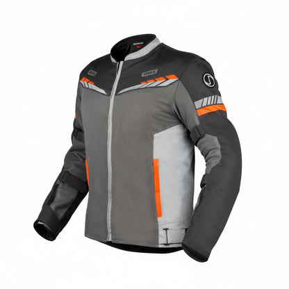 RYNOX AIR GT 4 JACKET - GREY HI-VIZ ORANGE