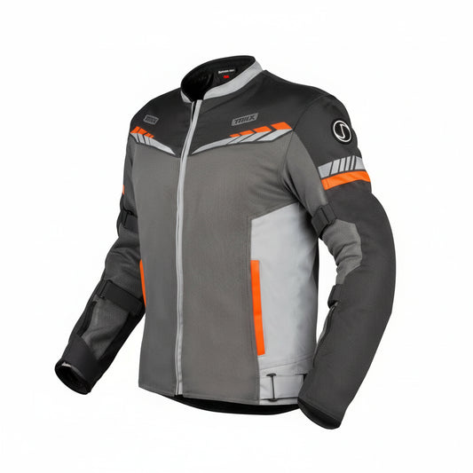 RYNOX AIR GT 4 JACKET - GREY HI-VIZ ORANGE