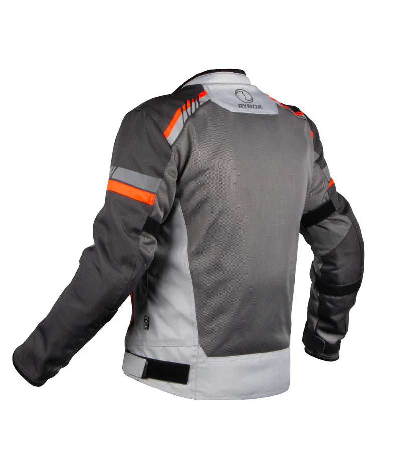 RYNOX AIR GT 4 JACKET - GREY HI-VIZ ORANGE