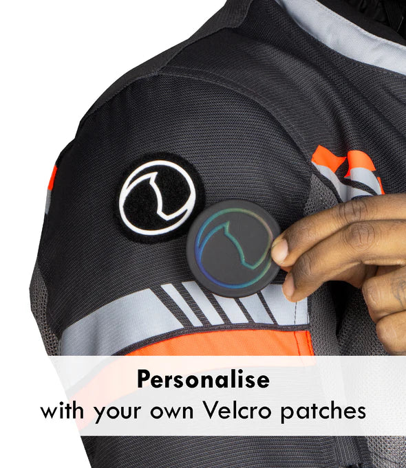RYNOX AIR GT 4 JACKET - GREY HI-VIZ ORANGE