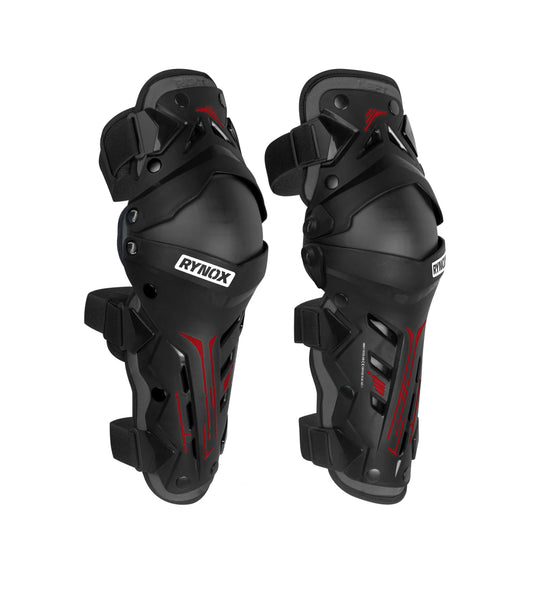 RYNOX BASTION BIONIC KNEE GUARDS – BLACK / RED