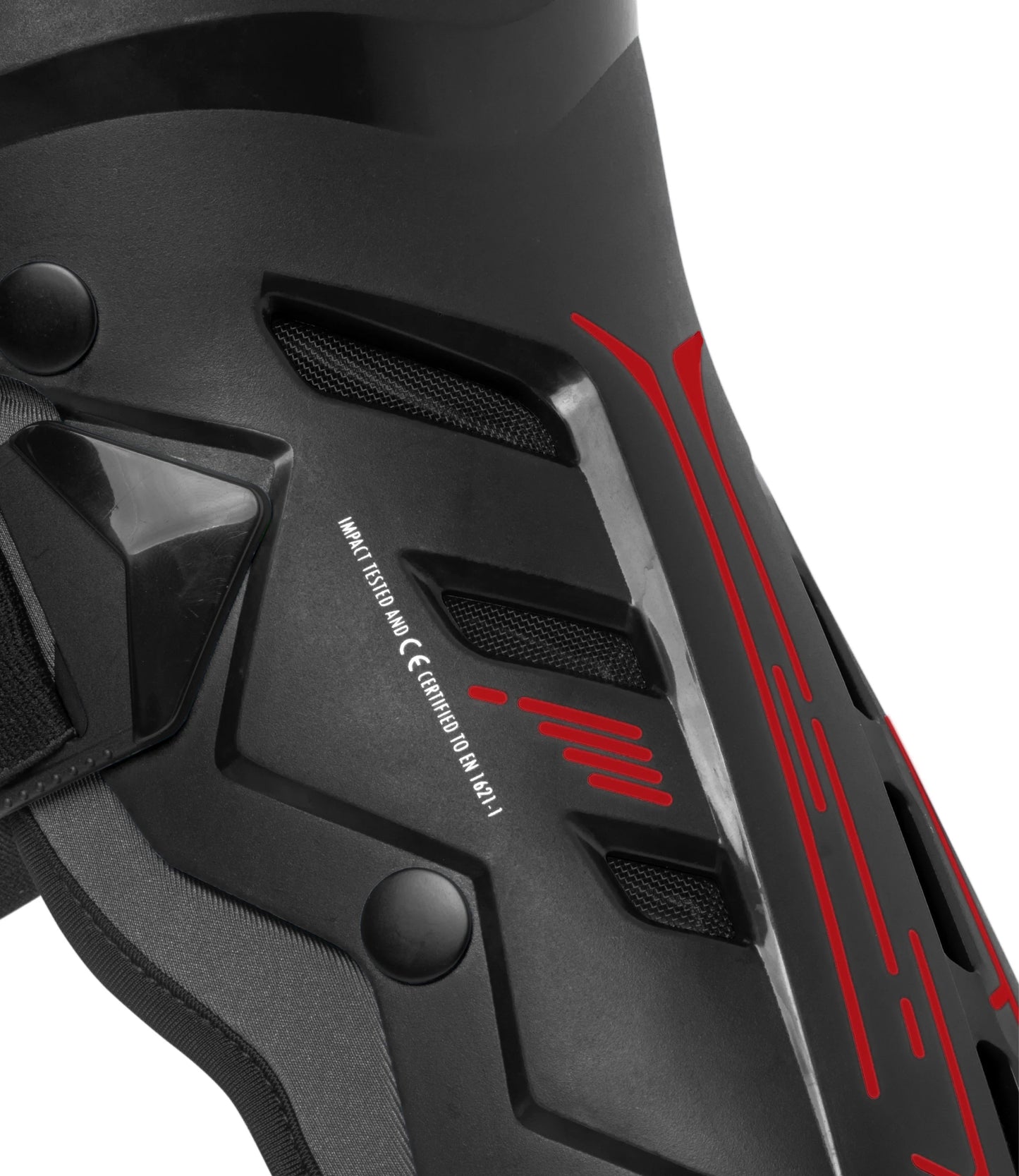 RYNOX BASTION BIONIC KNEE GUARDS – BLACK / RED