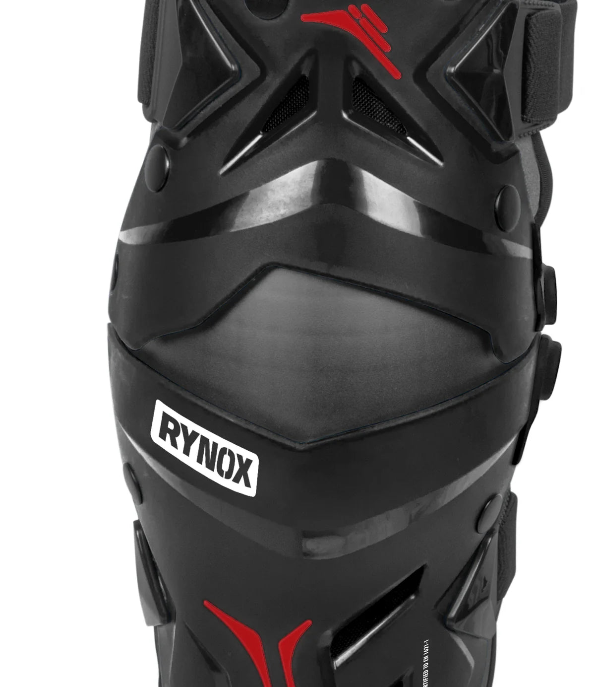 RYNOX BASTION BIONIC KNEE GUARDS – BLACK / RED