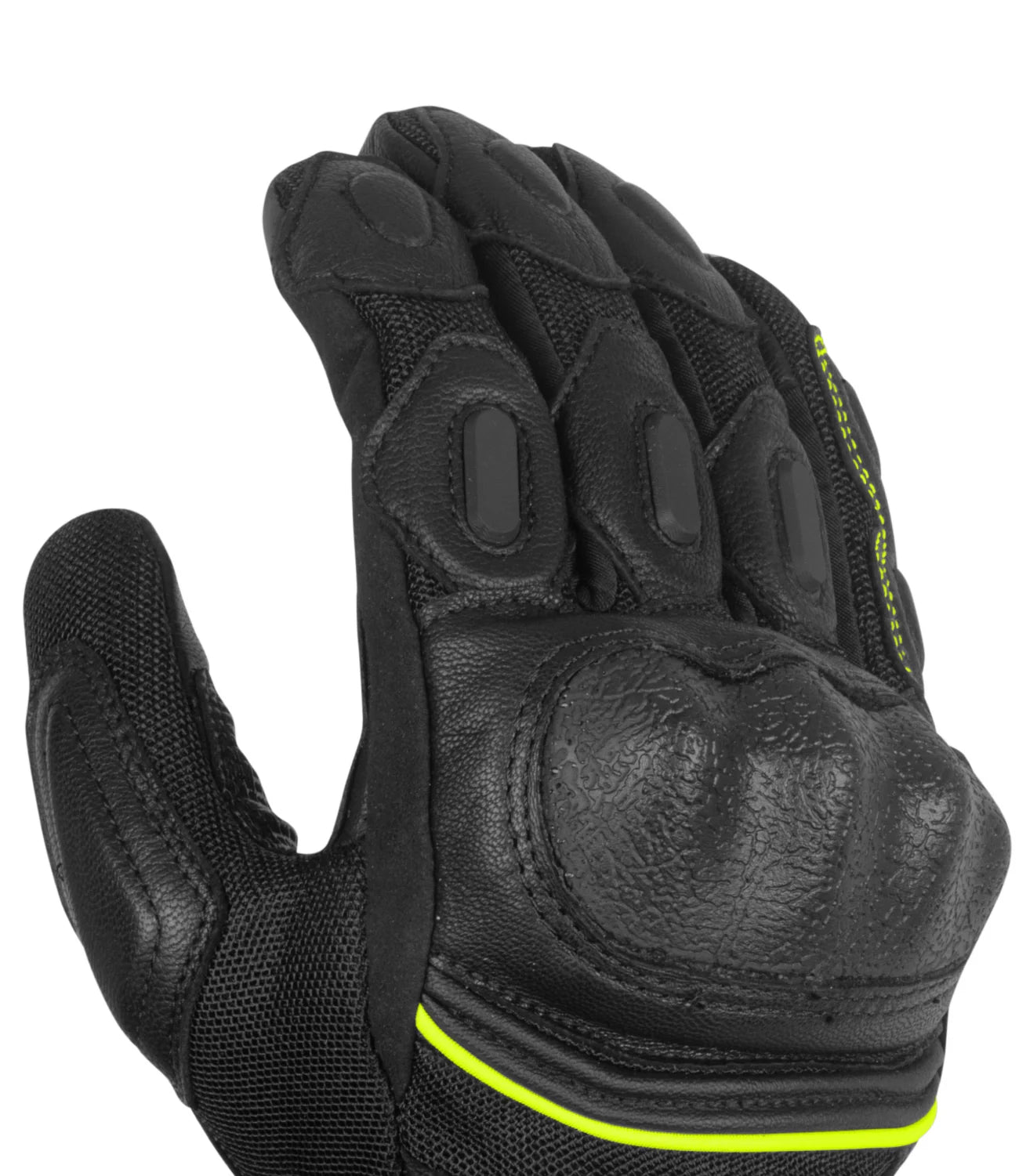 RYNOX TORNADO PRO 3 GLOVES – BLACK / HI-VIZ GREEN