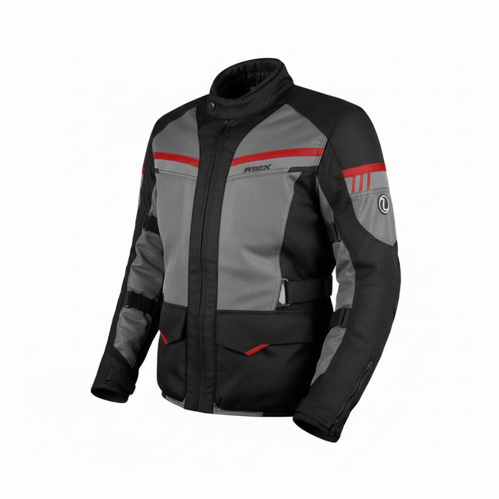 RYNOX STEALTH AIR PRO JACKET-BLACK GREY RED