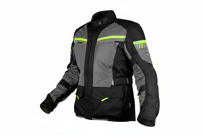 RYNOX STEALTH AIR PRO JACKET-BLACK HI-VIZ GREEN