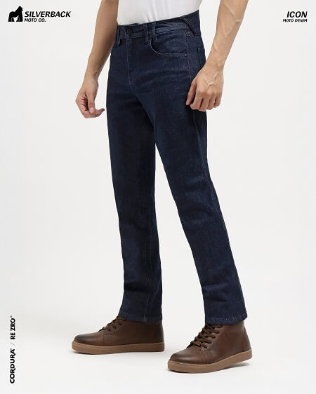 SILVERBACK ICON MOTORCYCLE RIDING DENIM INDIGO BLUE