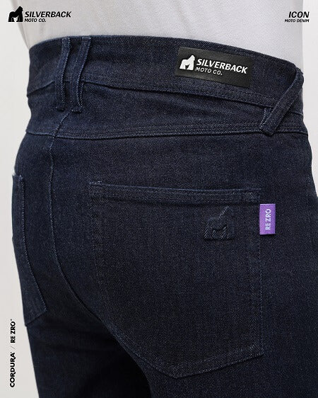 SILVERBACK ICON MOTORCYCLE RIDING DENIM INDIGO BLUE