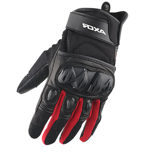 AXOR VIPER RIDING GLOVES BLACK RED
