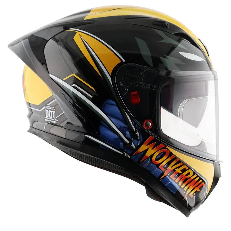 AXOR APEX MARVEL WOLVERINE HELMET YELLOW BLACK