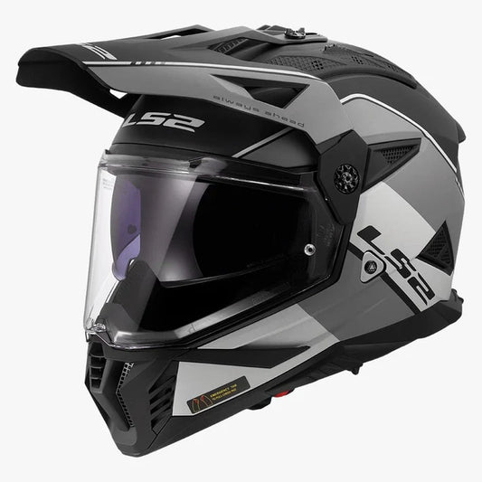 LS2 MX436 PIONEER II RALLY MATT GRAY BLACK