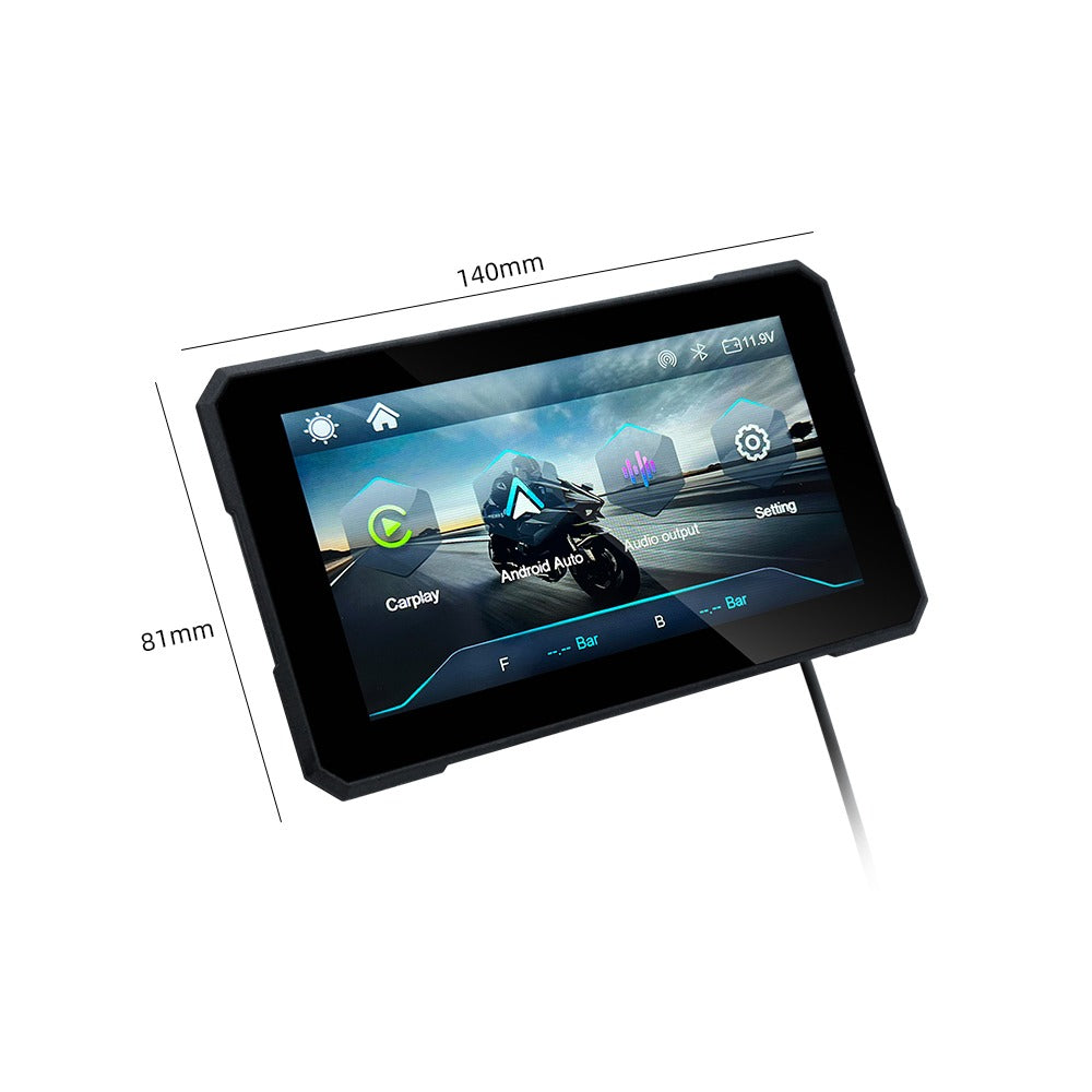 MOTOLINK M10 6-INCH WIRELESS APPLE CARPLAY & ANDROID AUTO MOTORCYCLE DISPLAY