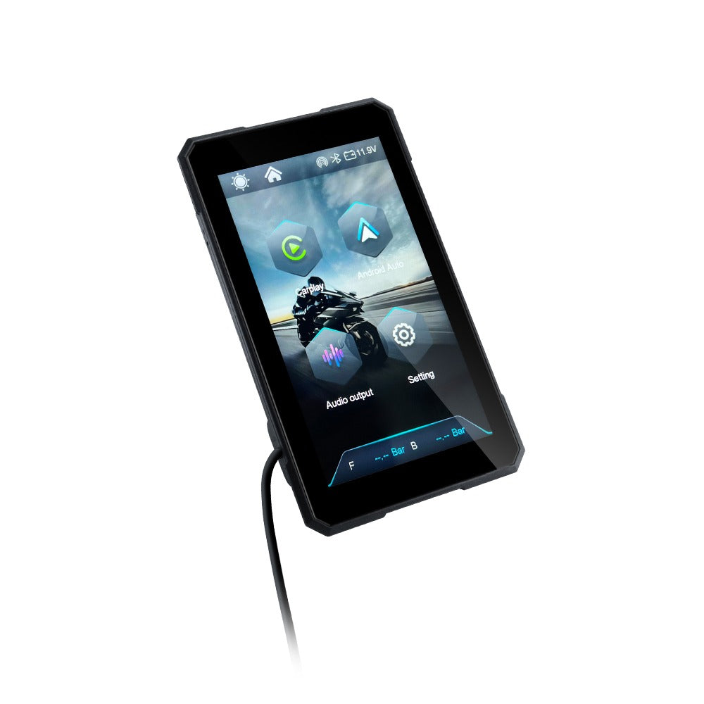 MOTOLINK M10 6-INCH WIRELESS APPLE CARPLAY & ANDROID AUTO MOTORCYCLE DISPLAY