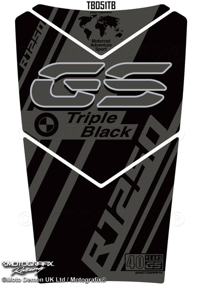 MOTOGRAFIX BMW R1250GS ADVENTURE 2020–2023 MOTORCYCLE TANK PAD PROTECTOR 3D GEL TB051TB