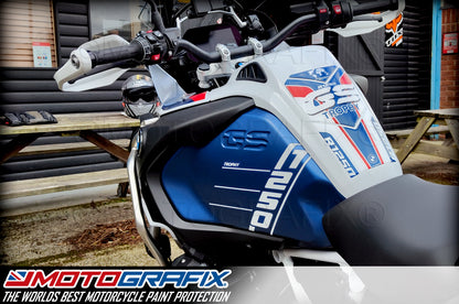 MOTOGRAFIX BMW R1250GS ADVENTURE TROPHY 2022–2023 MOTORCYCLE TANK PAD PROTECTOR TB061BRW