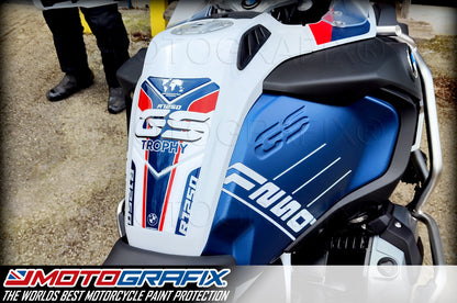 MOTOGRAFIX BMW R1250GS ADVENTURE TROPHY 2022–2023 MOTORCYCLE TANK PAD PROTECTOR TB061BRW