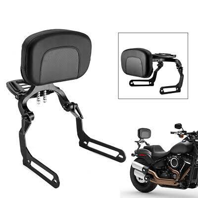 MOTORCYCLE PILLION CUM PASSENGER BACKREST WITH LUGGAGE RACK FOR FATBOB M8