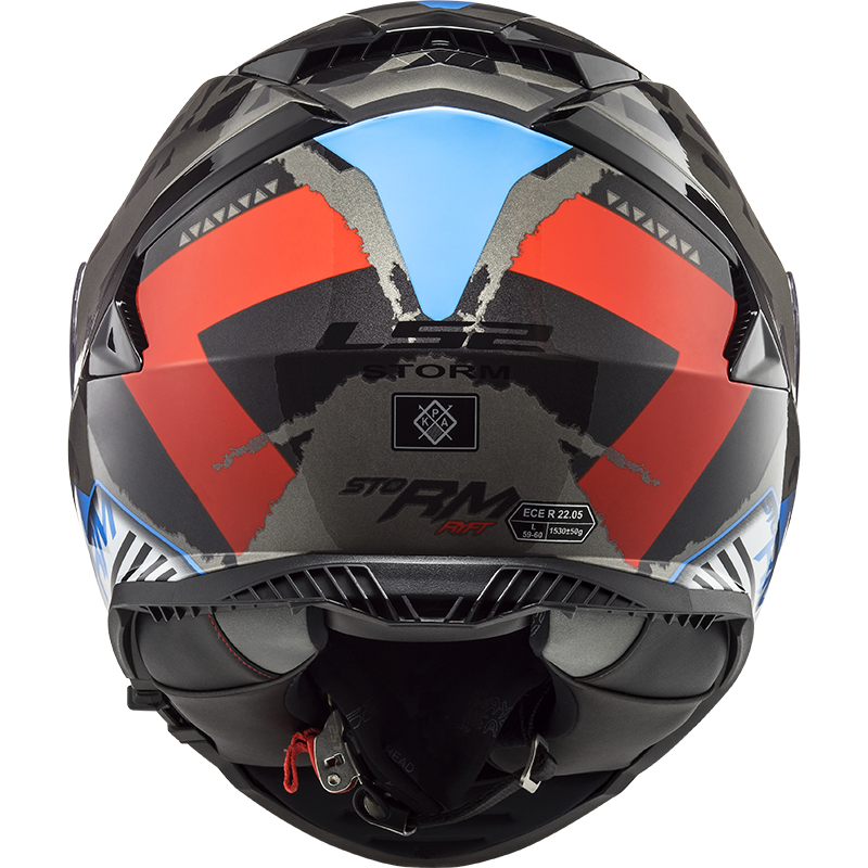 LS2 FF800 STORM II SPRINTER BLACK RED TITANIUM
