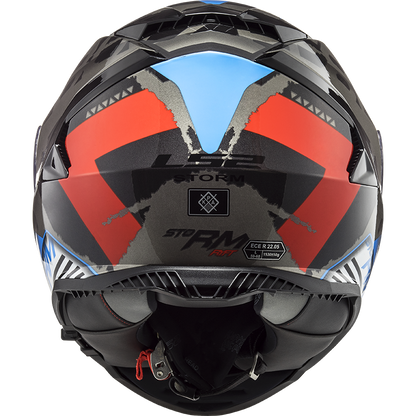LS2 FF800 STORM II SPRINTER BLACK RED TITANIUM