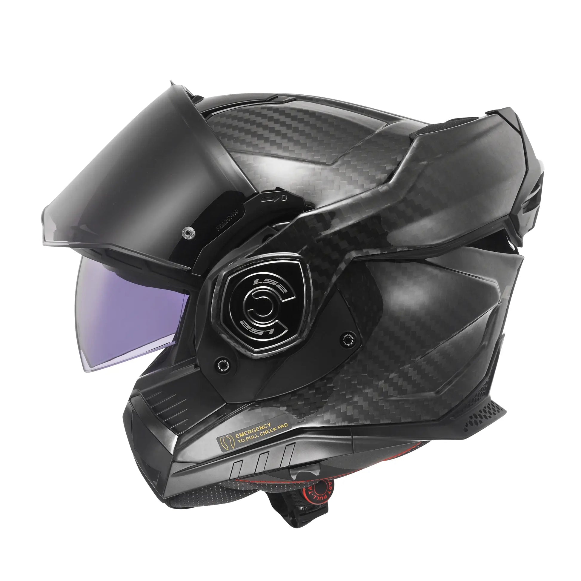 LS2 FF901 ADVANT X SOLID CARBON MODULAR HELMET- BLACK – BikeFormers