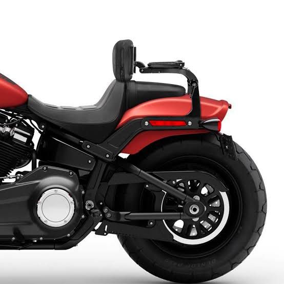 MOTORCYCLE PILLION CUM PASSENGER BACKREST WITH LUGGAGE RACK FOR FATBOB M8