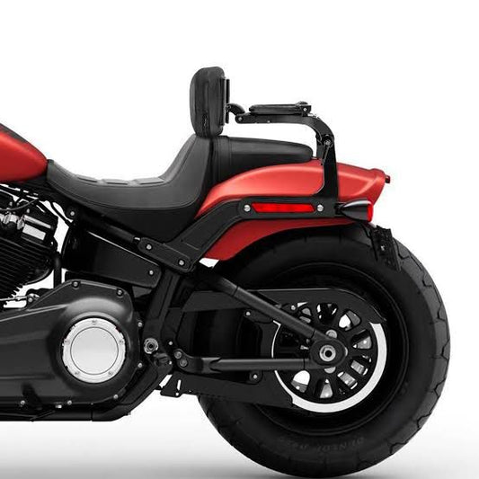 MOTORCYCLE PILLION CUM PASSENGER BACKREST WITH LUGGAGE RACK FOR FATBOB M8