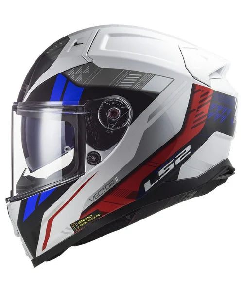 LS2 VECTOR II STYLUS WHITE FLUO RED
