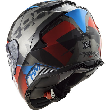 LS2 FF800 STORM II SPRINTER BLACK RED TITANIUM