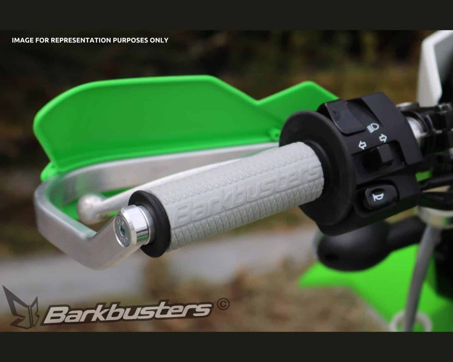 BARKBUSTERS HANDLEBAR GRIPS – BLACK / BLACK