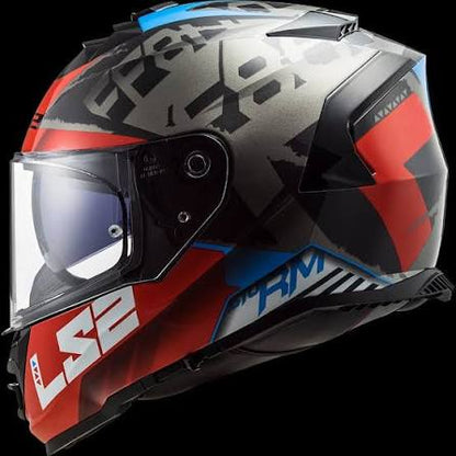 LS2 FF800 STORM II SPRINTER BLACK RED TITANIUM