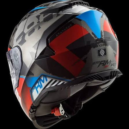 LS2 FF800 STORM II SPRINTER BLACK RED TITANIUM