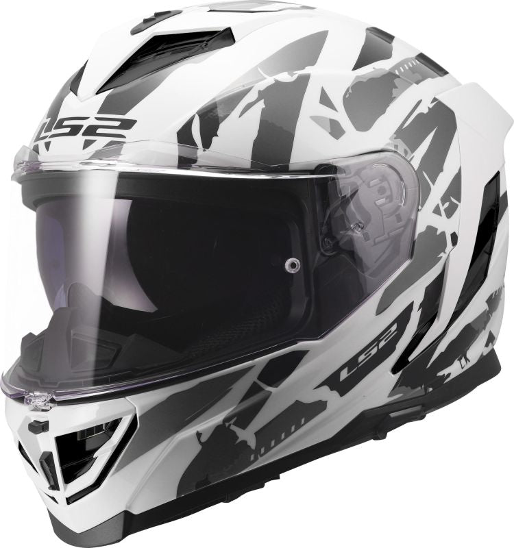 LS2 FF800 STORM III KAOS WHITE GREY