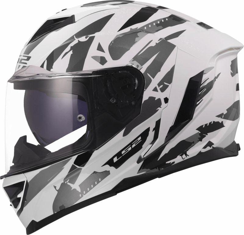 LS2 FF800 STORM III KAOS WHITE GREY