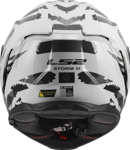 LS2 FF800 STORM III KAOS WHITE GREY