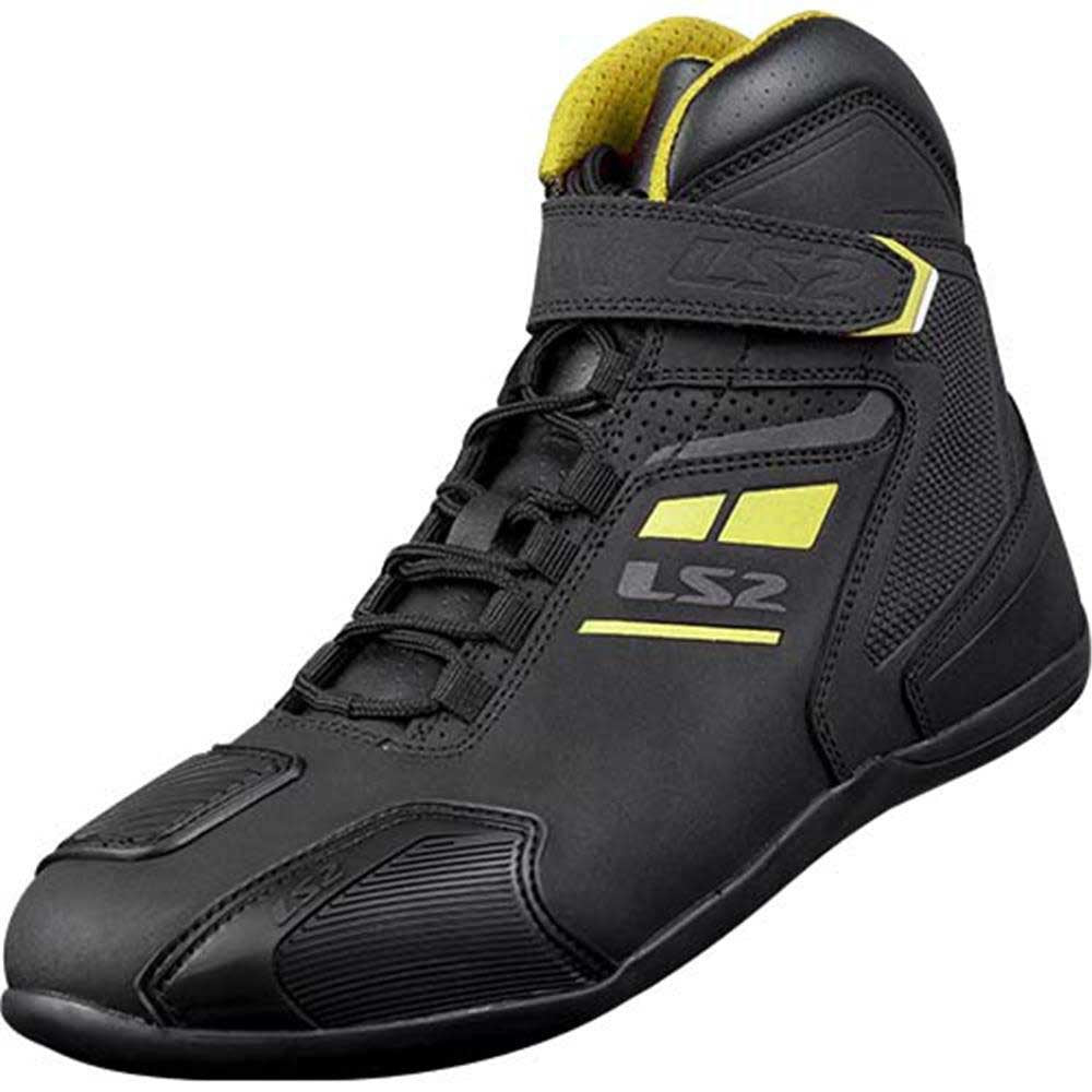 LS2 GARRA WATERPROOF BOOTS – BLACK / HI-VIZ YELLOW