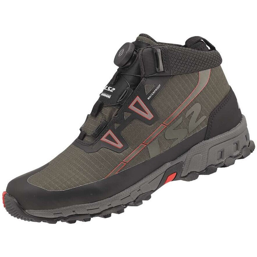 LS2 TREKKER WATERPROOF BOOTS DARK-OLIVE-GREEN