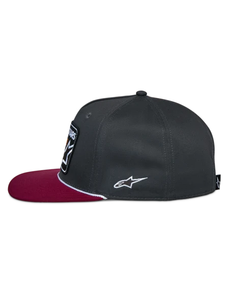 ALPINESTARS INTUITIVE SNAPBACK HAT-GREY RED