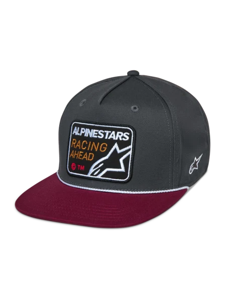 ALPINESTARS INTUITIVE SNAPBACK HAT-GREY RED