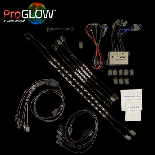 CUSTOM DYNAMICS – ProGLOW™ COMPLETE COLOR-CHANGING MOTORCYCLE ACCENT LIGHT KITS