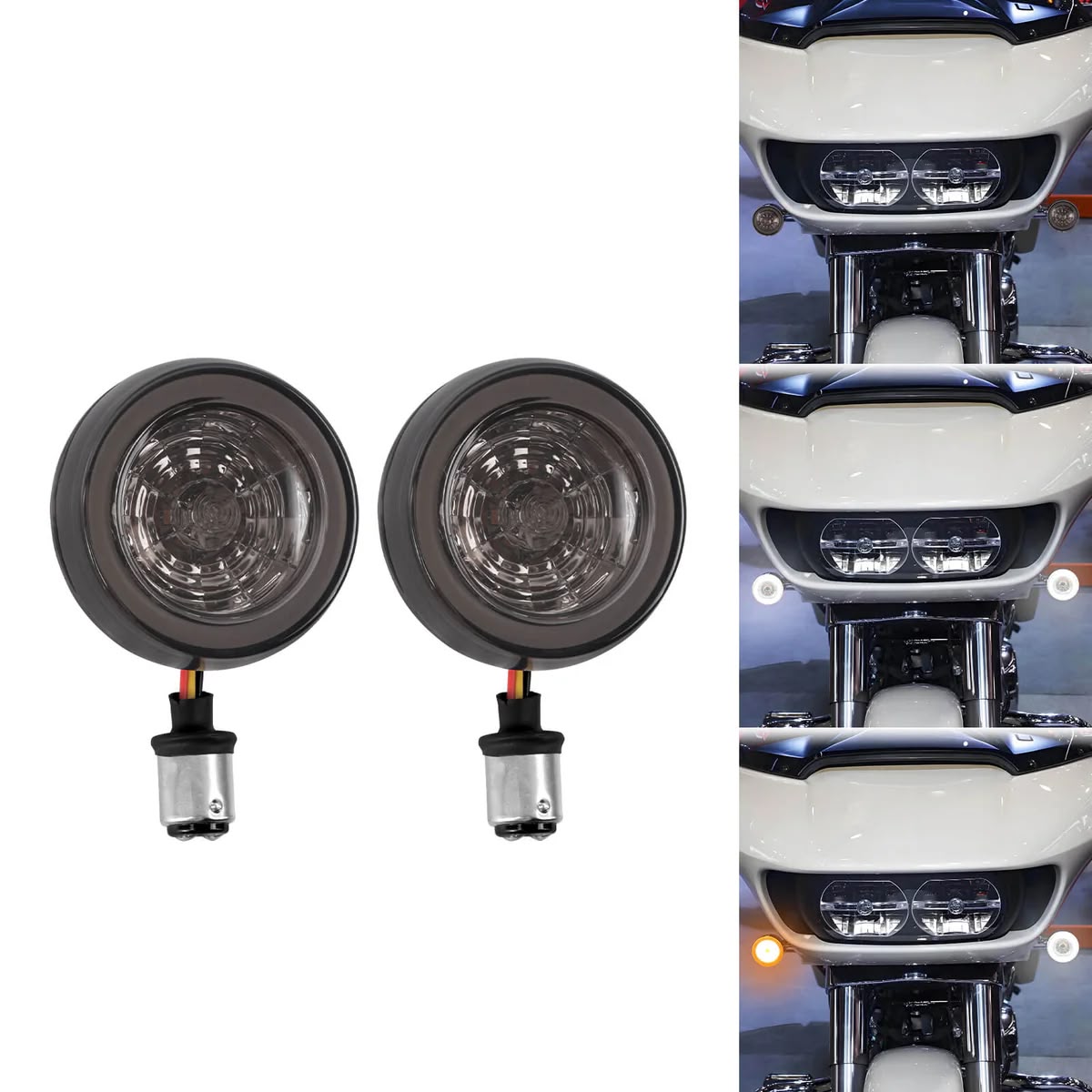 LED INSERTS FOR HARLEY BULLET STYLE  TURN SIGNALS