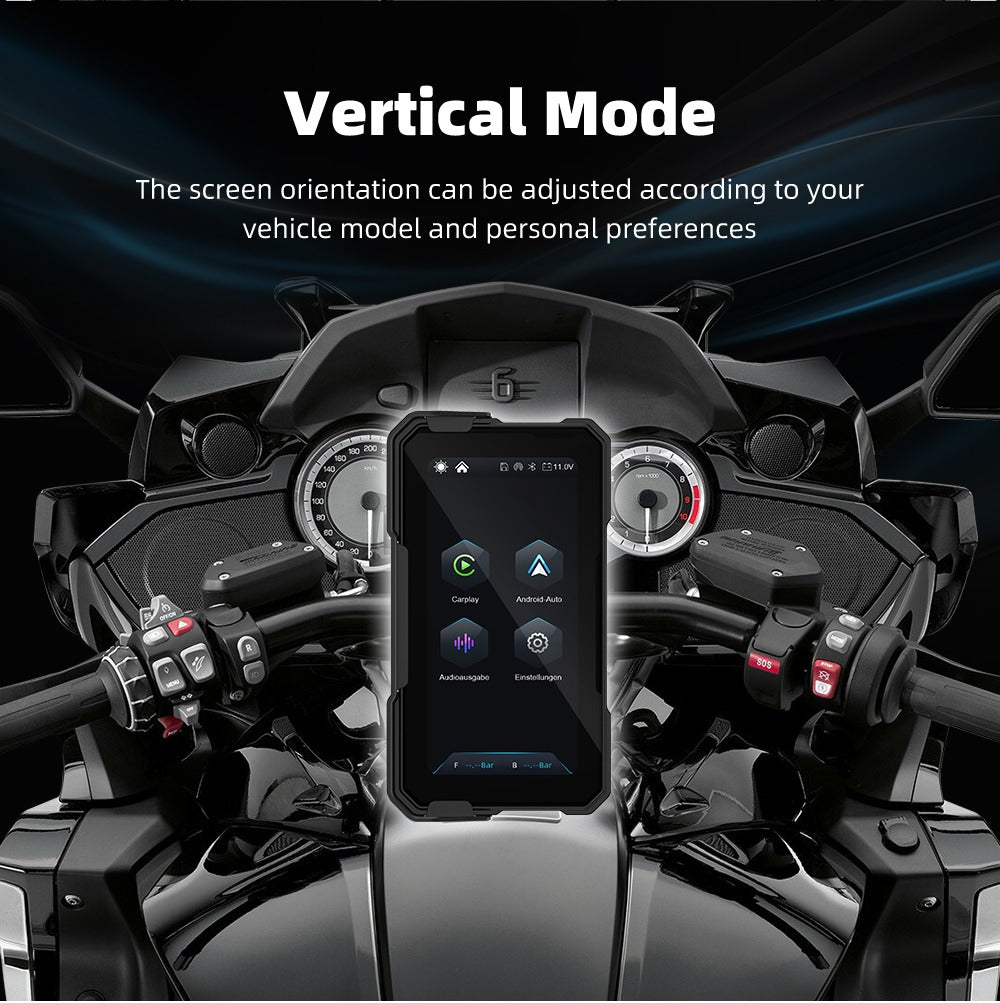 MOTOLINK M10 6-INCH WIRELESS APPLE CARPLAY & ANDROID AUTO MOTORCYCLE DISPLAY
