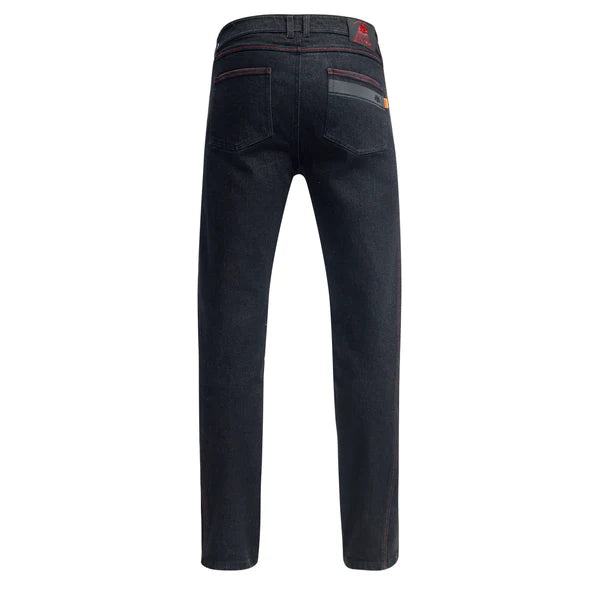 MOTO GARUDA MAXIMUS ARMALITH DENIM RIDING PANTS: ASPHALT BLUE