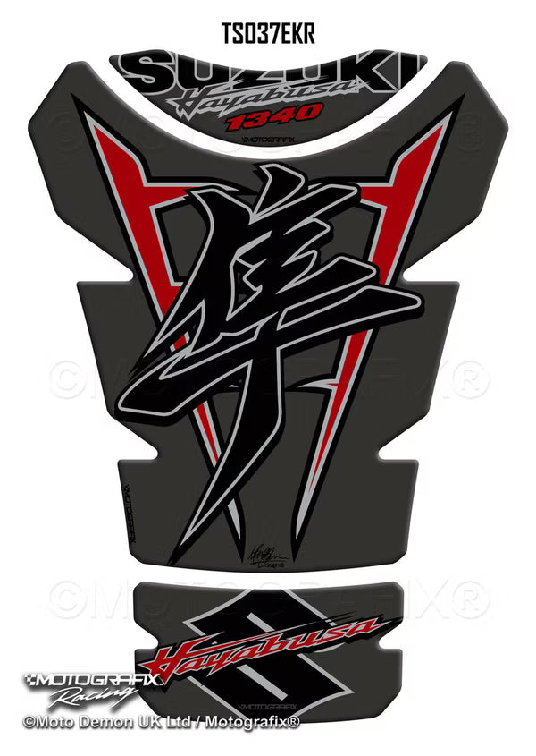 MOTOGRAFIX SUZUKI HAYABUSA 1340 GEN 3 MOTORCYCLE TANK PAD PROTECTOR GEL PAINT PROTECTION DECAL TS037EKR
