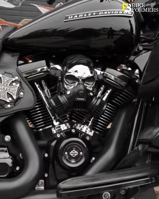 SKULL V-WIN INTAKE FOR MILWAUKEE EIGHT SOFTAIL & TOURING 2017-2024