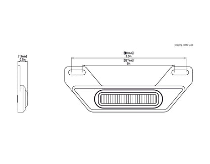 B6 LED BRAKE LIGHT KIT WITH LICENSE PLATE MOUNT