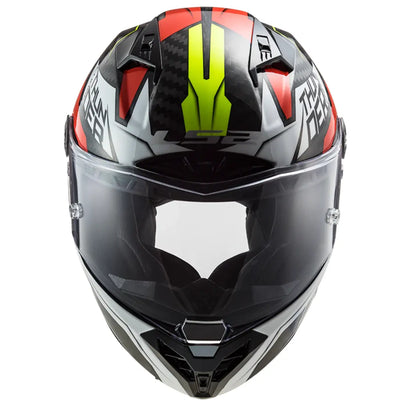 LS2 FF805 THUNDER CARBON CHASE GLOSS WHITE RED